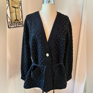 NVLT Black Embellished Jacket